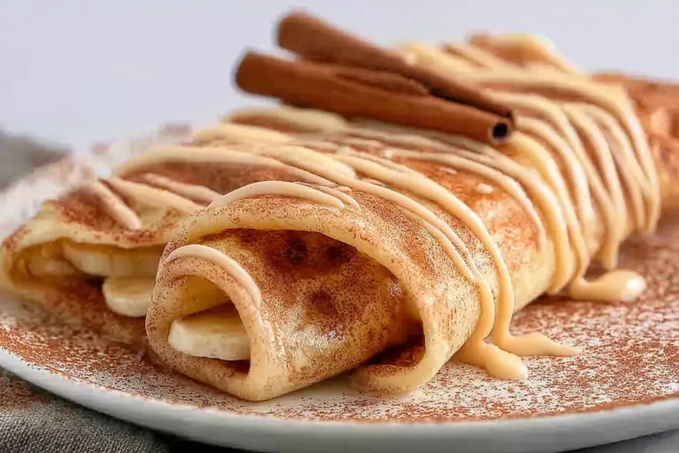 Cinnamon Roll Protein Crepes