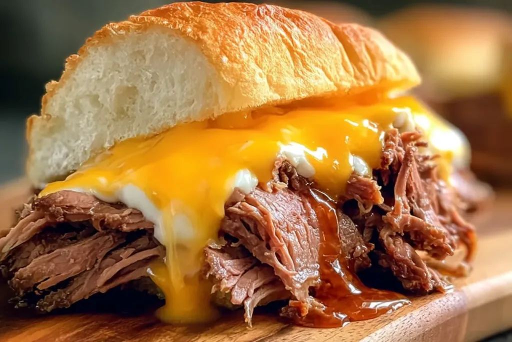 Delicious Copycat Arby’s Beef Cheddar Sandwich