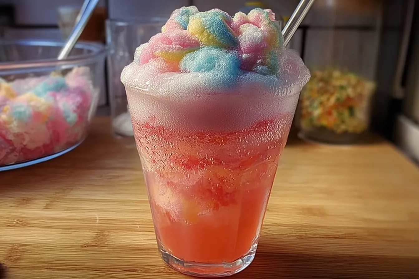 Cotton Candy Sparkle Soda: Enjoy a Sweet Refreshment!