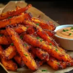 Crispy Oven Baked Sweet Potato Fries Fresh Out of the Oven