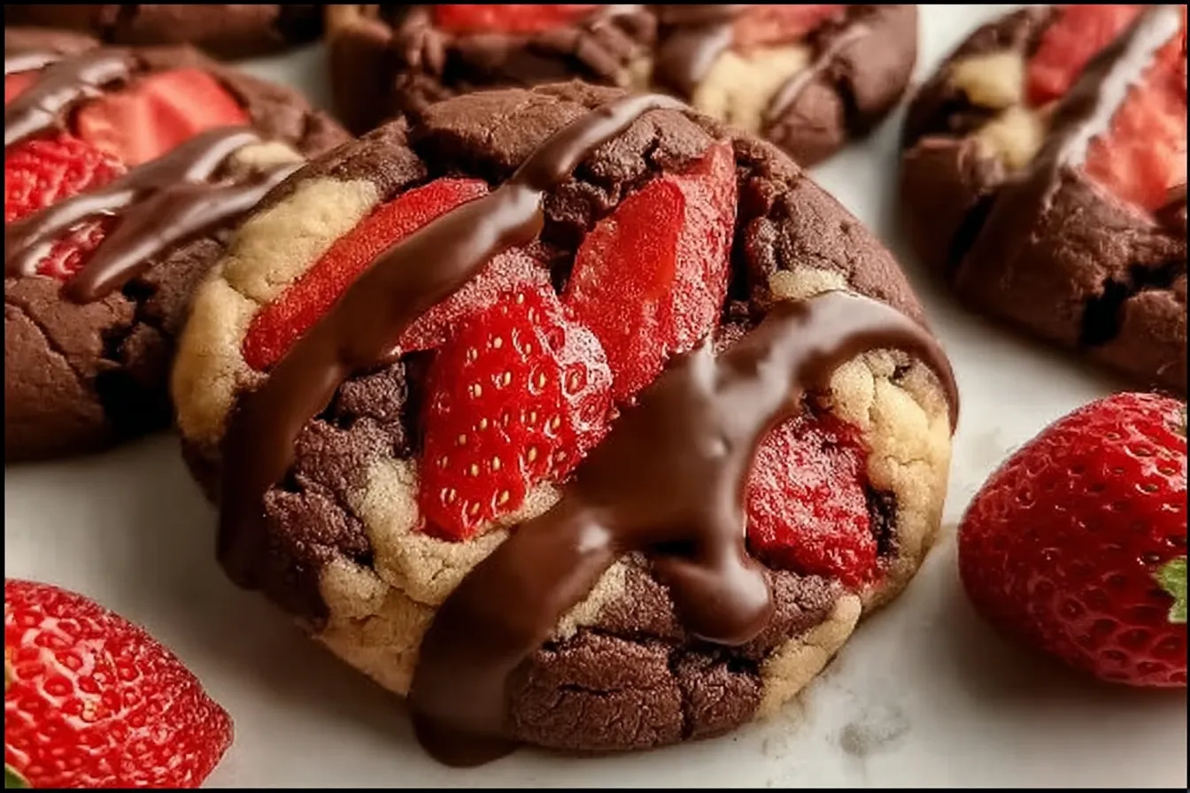Delicious Chocolate Covered Strawberry Cookies Recipe to Try! 4 Delicious Chocolate Covered Strawberry Cookies Recipe