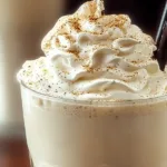 Delicious Vanilla Bean Frappuccino in a Glass