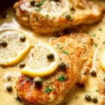 Easy Chicken Piccata on a Plate