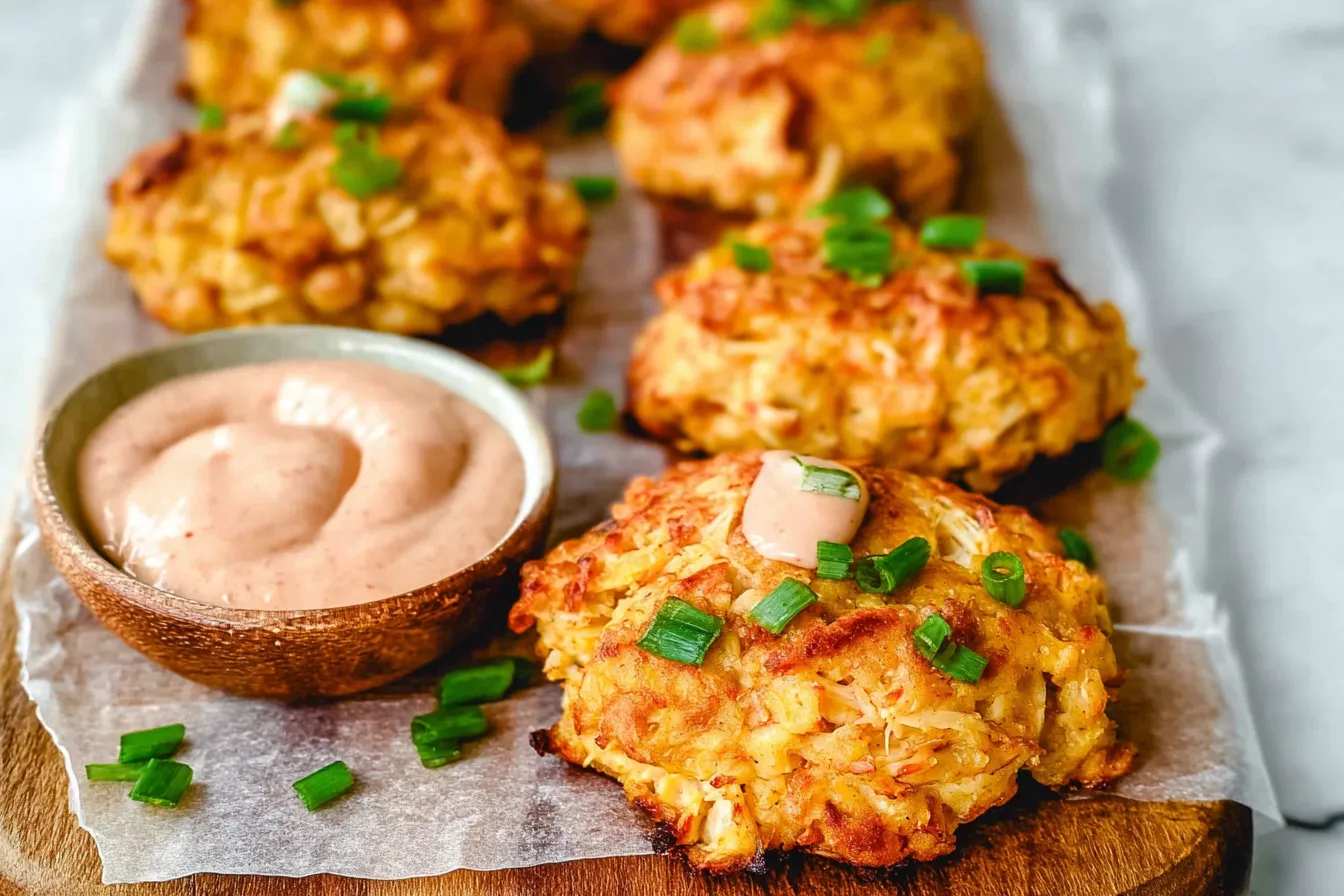 Healthy Air Fryer Crab Cakes (Easy + No Mayo)