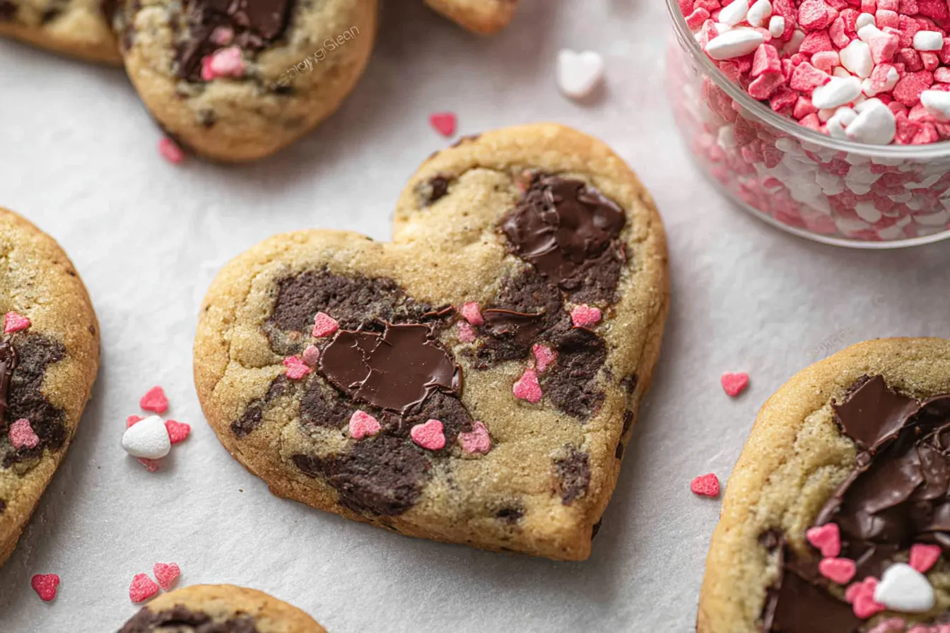 Heart Shaped Chocolate Chip Cookies: Perfectly Sweet Treats 4 Heart Shaped Chocolate Chip Cookies
