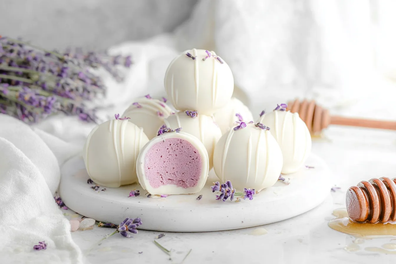 Honey Lavender White Chocolate Truffles: A Dreamy Delight 4 Honey Lavender White Chocolate Truffles