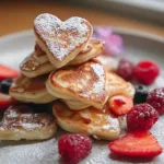 Mini Heart Pancakes for Galentine’s Brunch