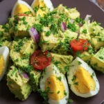 Keto Avocado Egg Salad in a Bowl