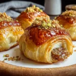 Kunafa-Stuffed Croissant Cups Freshly Baked Delight