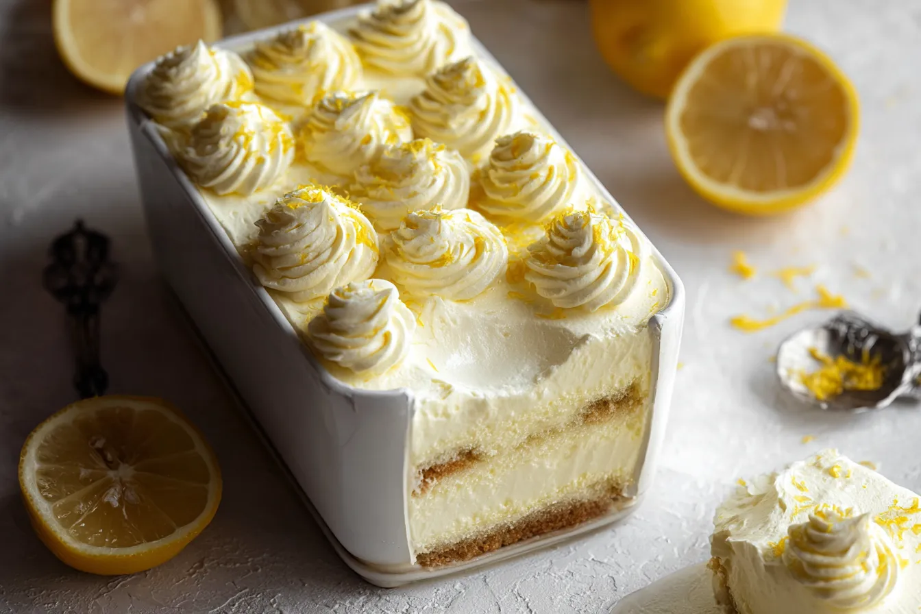 Lemon Limoncello Italian Tiramisu