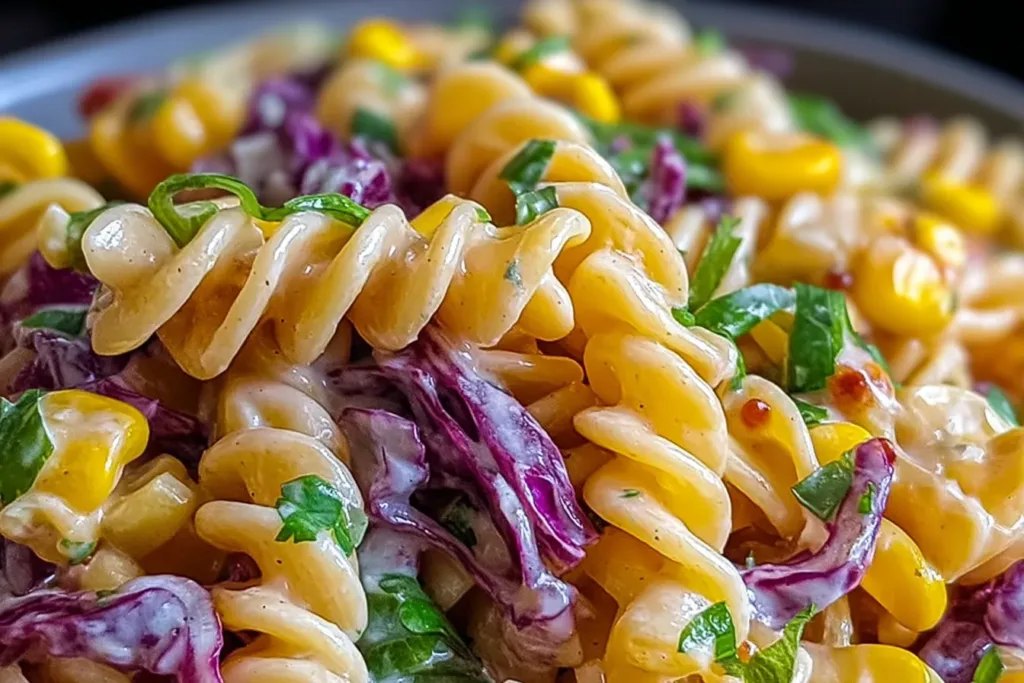 Vibrant Mardi Gras Pasta Salad