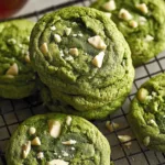 Matcha White Chocolate Cookies Freshly Baked