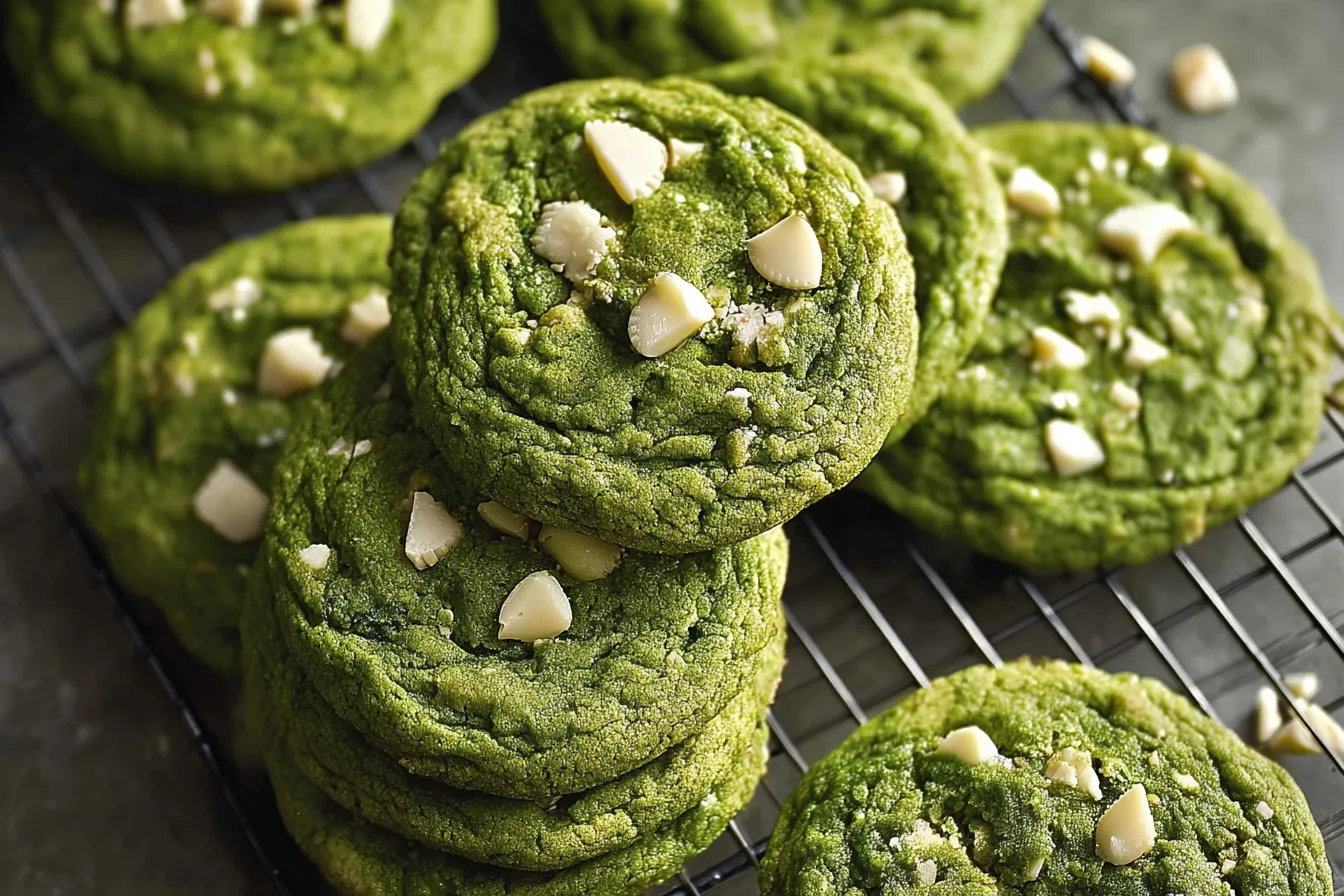 Matcha White Chocolate Cookies