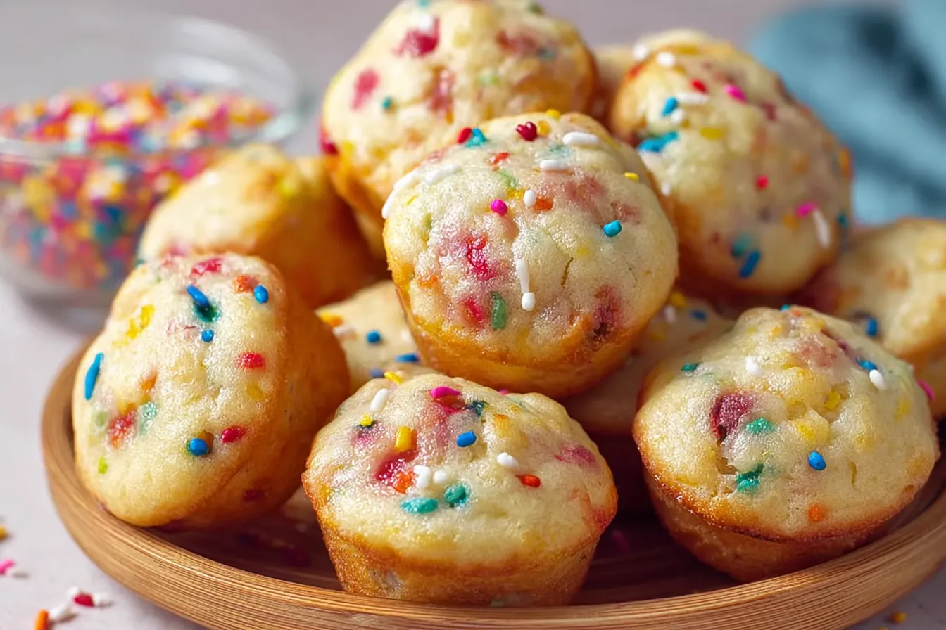 Mini Funfetti Yogurt Muffins