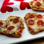 Mini Heart-Shaped Naan Pizzas Ready to Enjoy