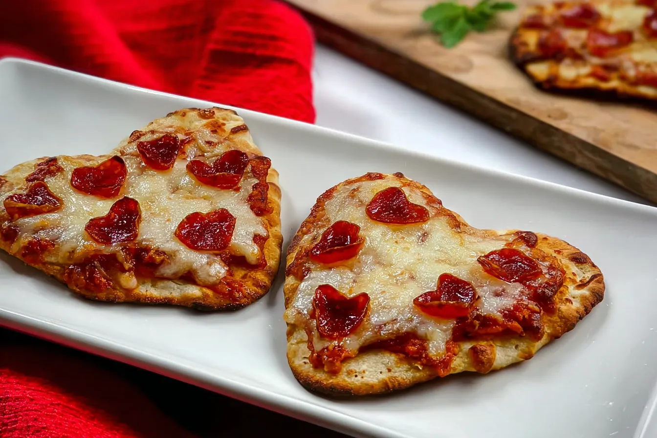 Mini Heart-Shaped Naan Pizzas