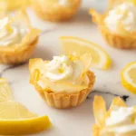 Mini Lemon Tarts with Phyllo Cups on a Dessert Platter