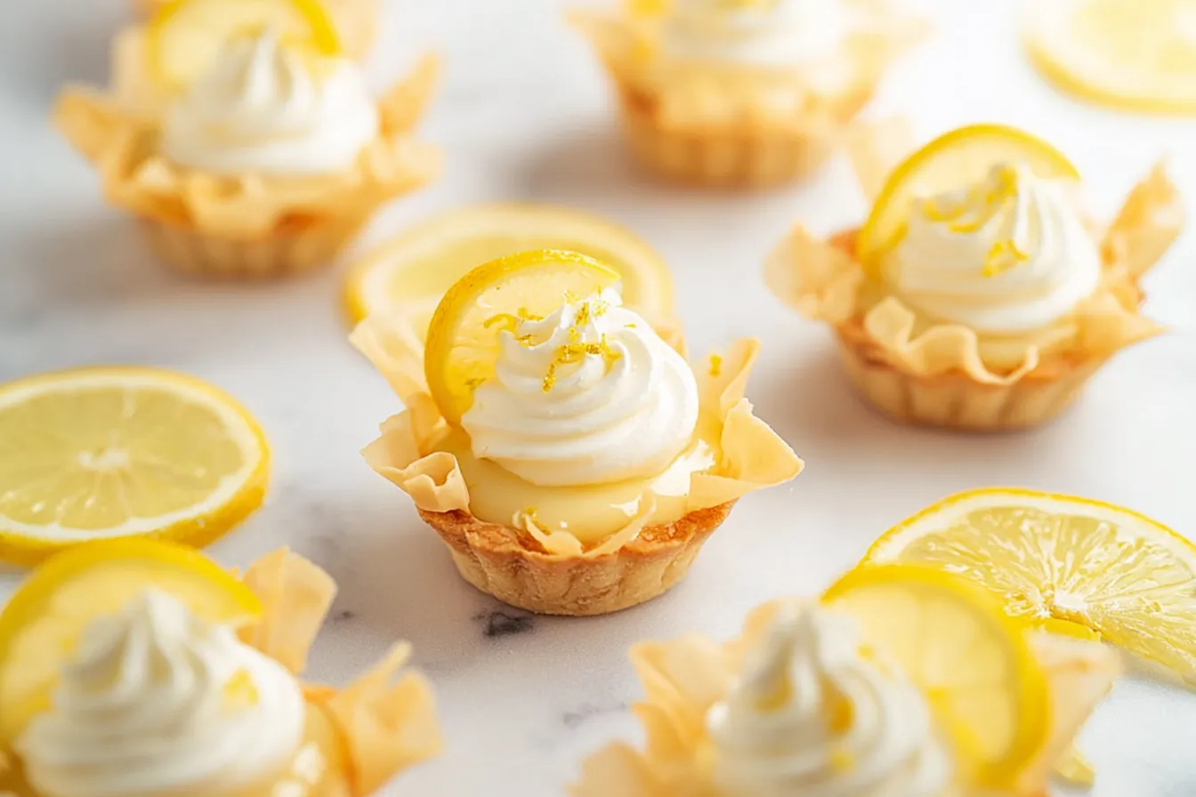 Mini Lemon Tarts with Phyllo Cups 