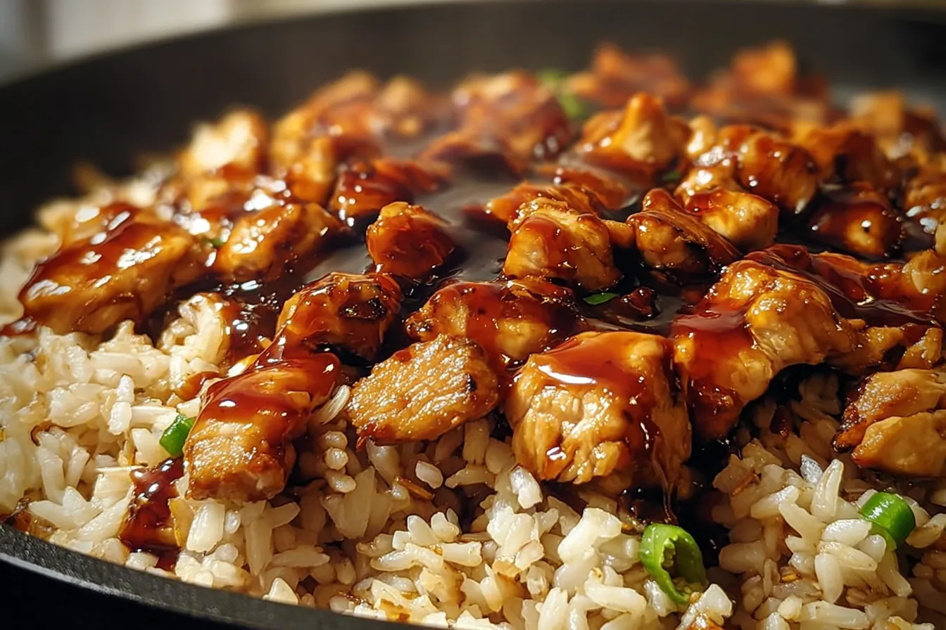 One-Pan Bold Honey BBQ Chicken Rice 