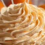 Orange Creamsicle Buttercream Frosting on Vanilla Cake
