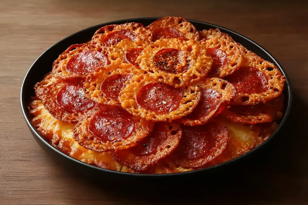 Pepperoni Pizza Cheese Drip Chips Freshly Made