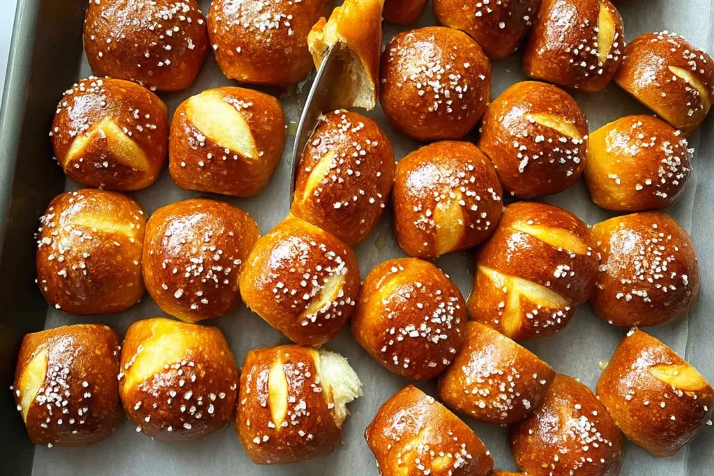 Freshly Baked Pretzel Bites Ready to Enjoy