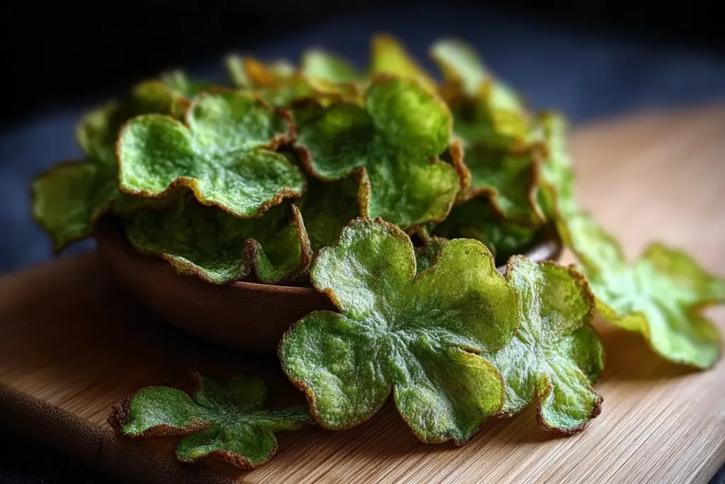 Delicious Shamrock Chips on a Festive Table