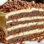 Delicious Russian Korolevsky Cake (King’s Cake) Slice