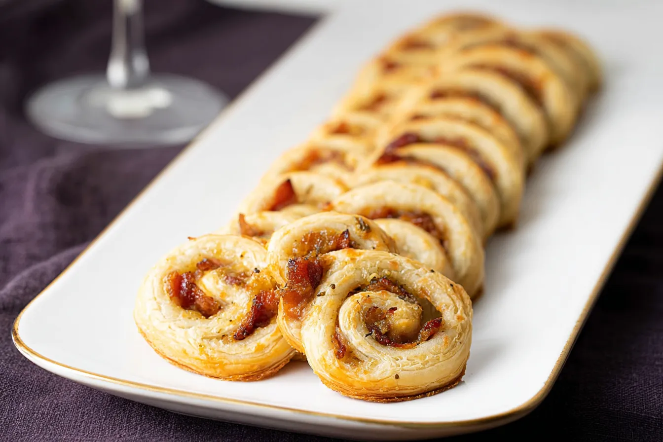 Savory Palmiers with Bacon, Gruyère, and Caramelized Onions