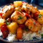 Delicious Sheet Pan Hawaiian Chicken Ready to Serve