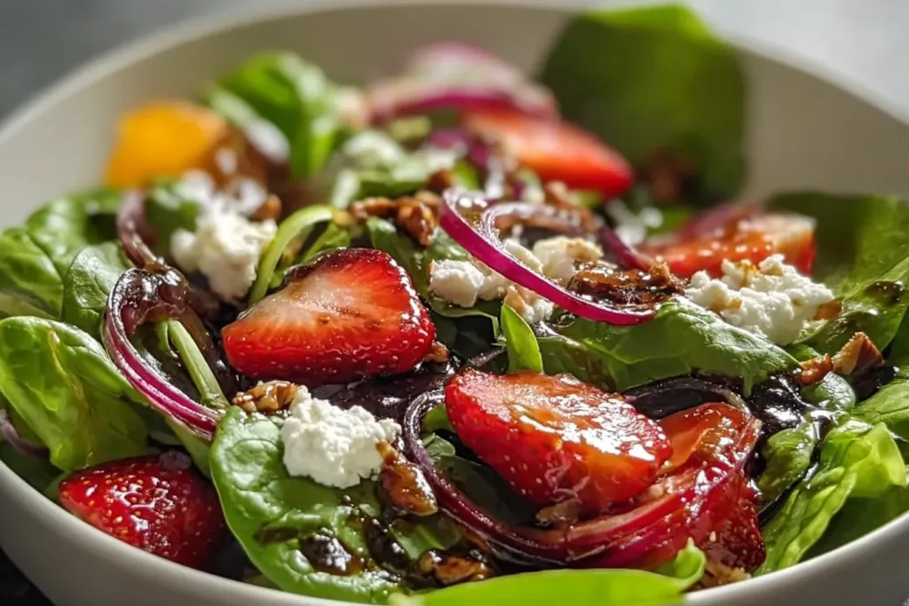 Vibrant Simple Spring Mix Salad with Balsamic Honey Dressing