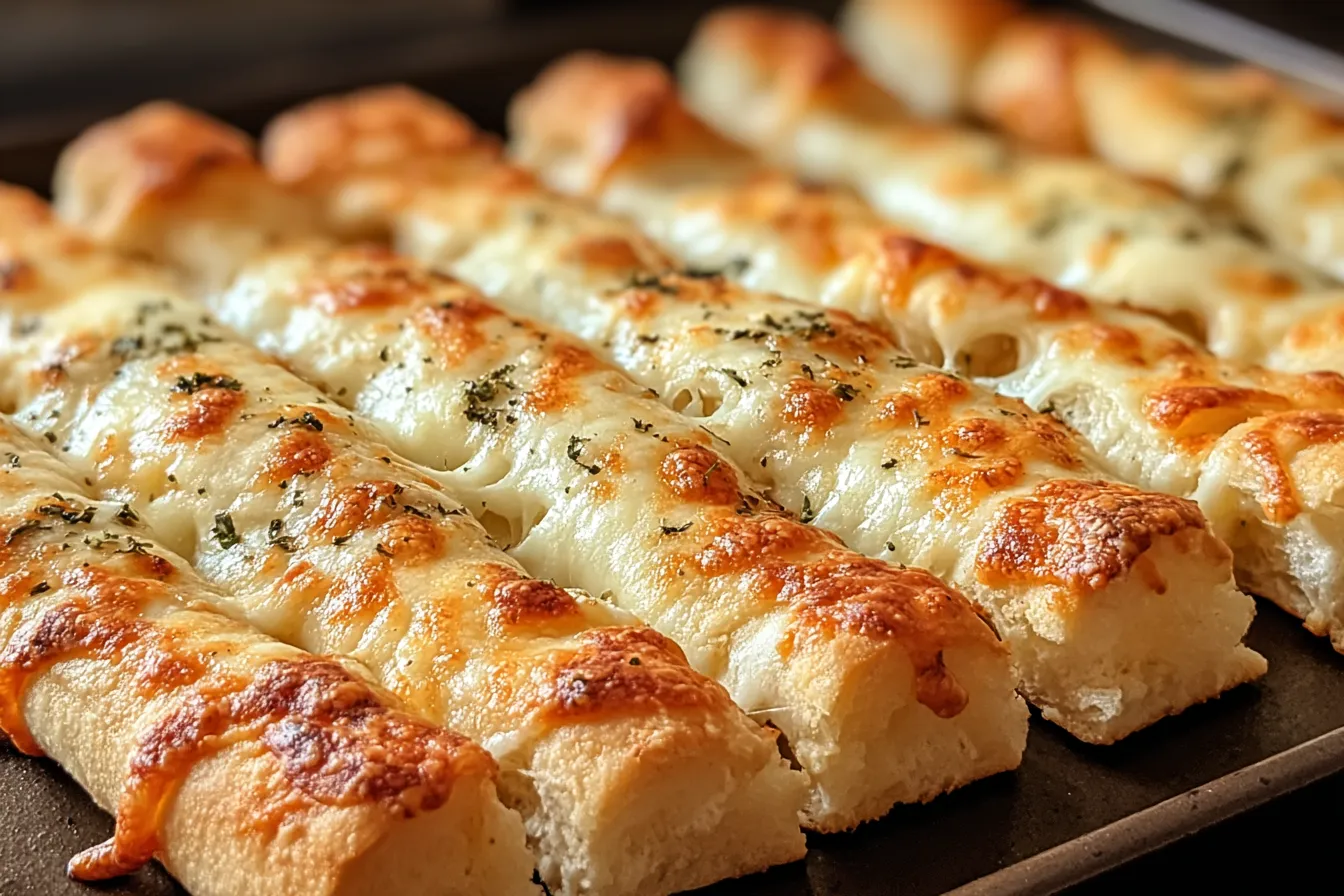 Sourdough Cheesy Breadsticks