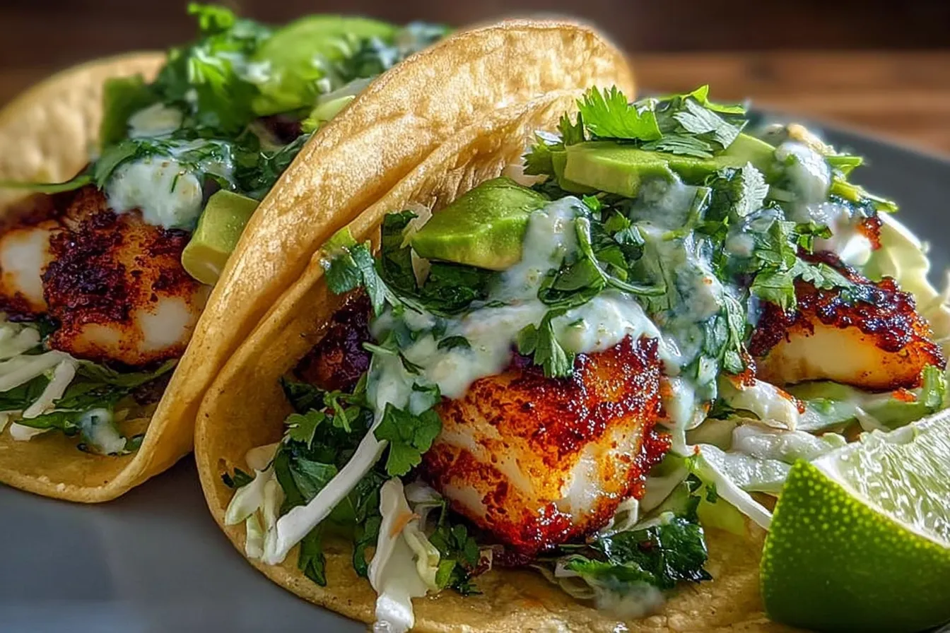 Spicy Lime Fish Tacos