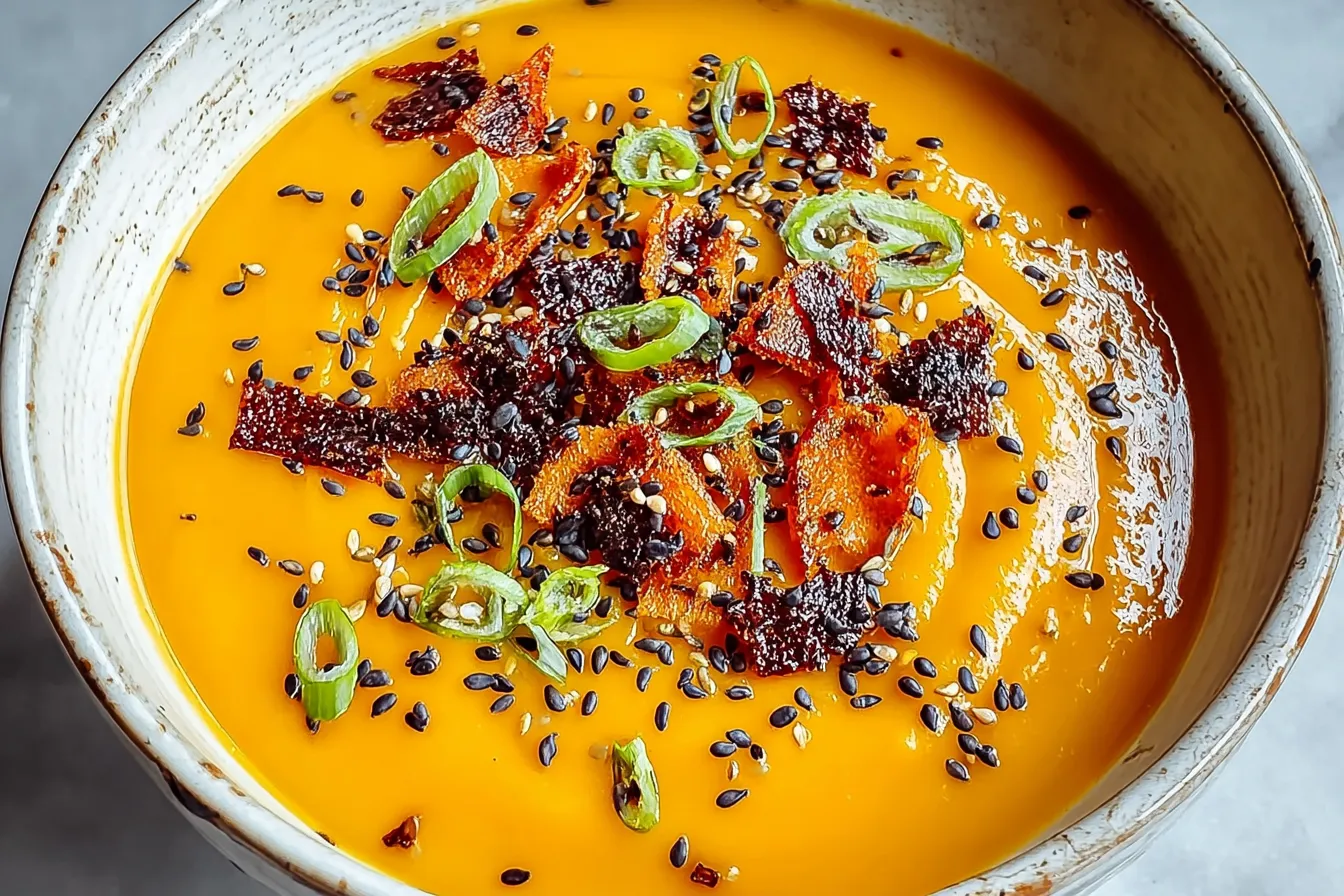 Spicy Miso Carrot Soup: Your Cozy Vegan Comfort Bowl 