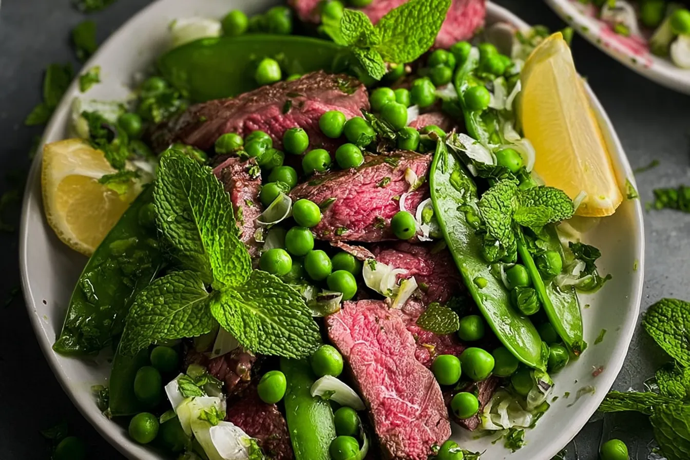 Spring Pea Salad with Lemony Mint Vinaigrette