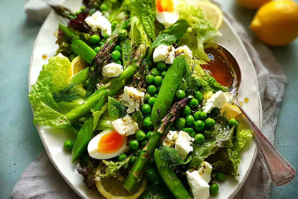 Colorful Spring Salad Loaded with Fresh Ingredients