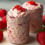Delicious Strawberries and Cream Overnight Oats