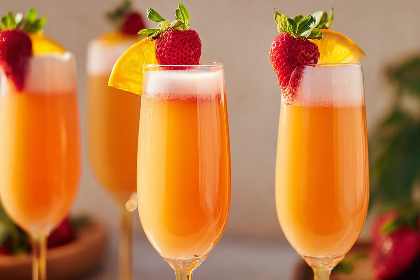 Sunrise Strawberry Mimosa Recipe