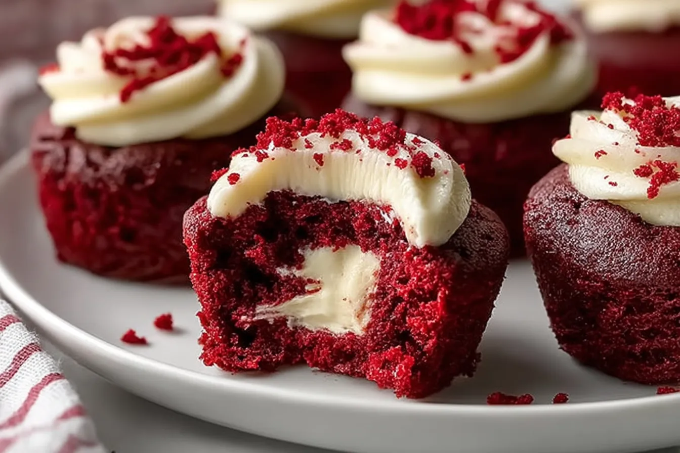 Sweet Red Velvet Brownie Bites