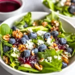 Tasty Easter Spring Salad with Goat Cheese Presentation