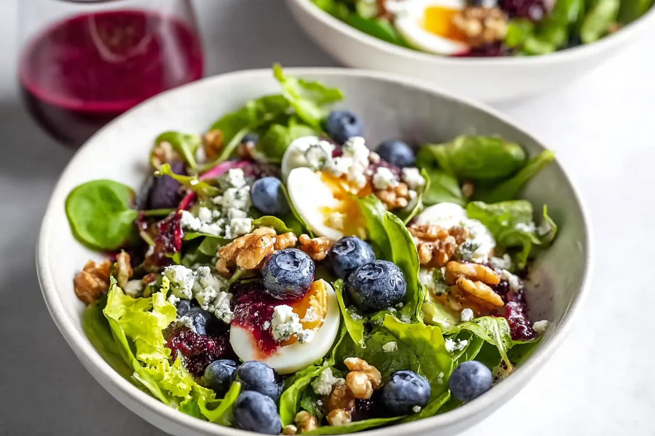 Tasty Easter Spring Salad with Goat Cheese 
