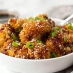Crispy Teriyaki Cauliflower Wings in Air Fryer