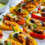 Tiny Tacos, Big Flavor: Chicken Taco Stuffed Mini Peppers Platter