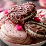 Valentine’s Chocolate Dipped Oreos ready for gifting