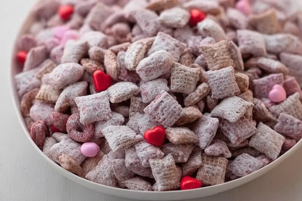Valentine’s Day Muddy Buddies Treats for Love