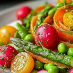 Vibrant Carrot-Cucumber Spiral Salad – Fresh Spring Colors