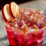 Viral Candy Apple Drink in a Festive Glass