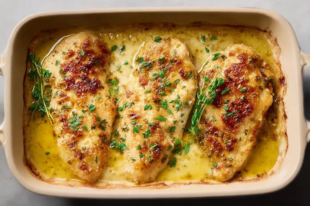 4-Ingredient Melt-in-Your-Mouth Chicken Ready to Serve