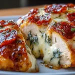 5-Ingredient Keto Pizza Chicken Ready to Serve