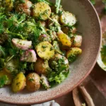 Vibrant Arugula Pesto Potato Salad